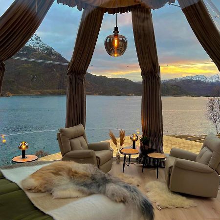 Lofoten Glampingdome Myrland 외부 사진