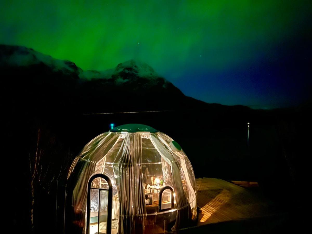 Lofoten Glampingdome Myrland 외부 사진
