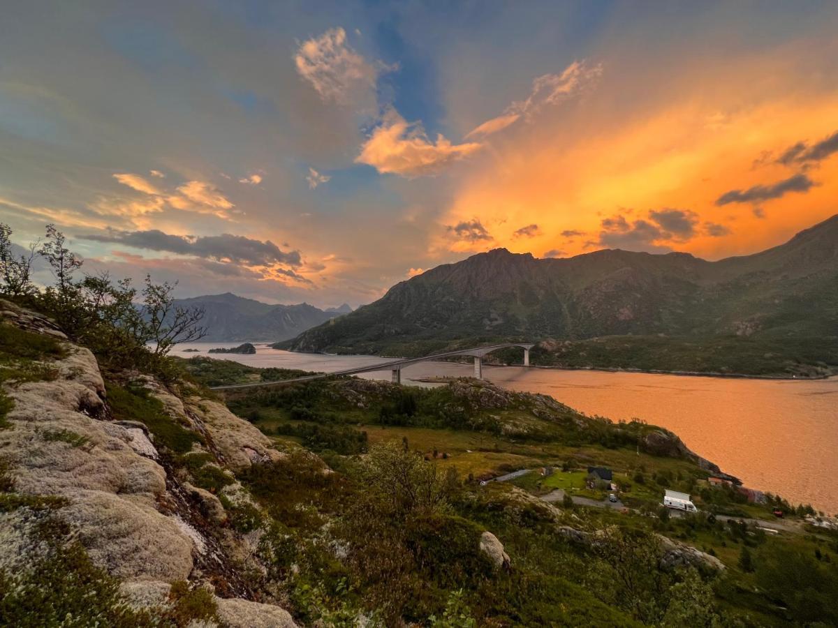 Lofoten Glampingdome Myrland 외부 사진