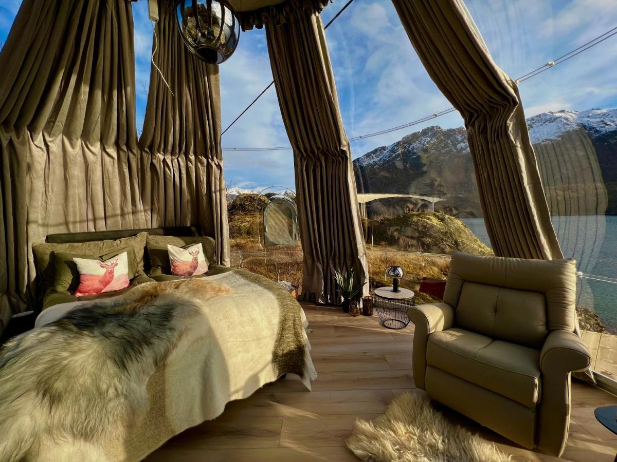 Lofoten Glampingdome Myrland 외부 사진