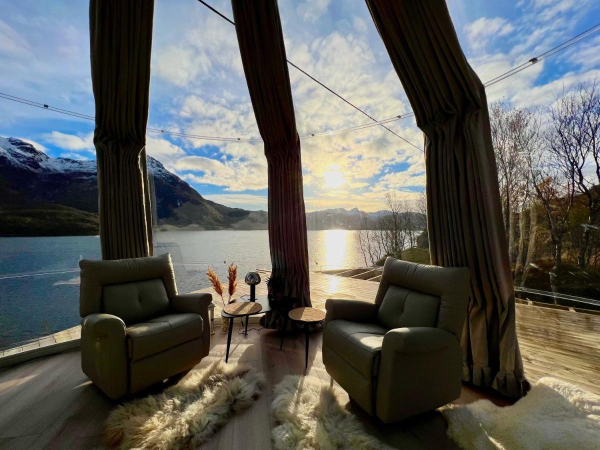 Lofoten Glampingdome Myrland 외부 사진