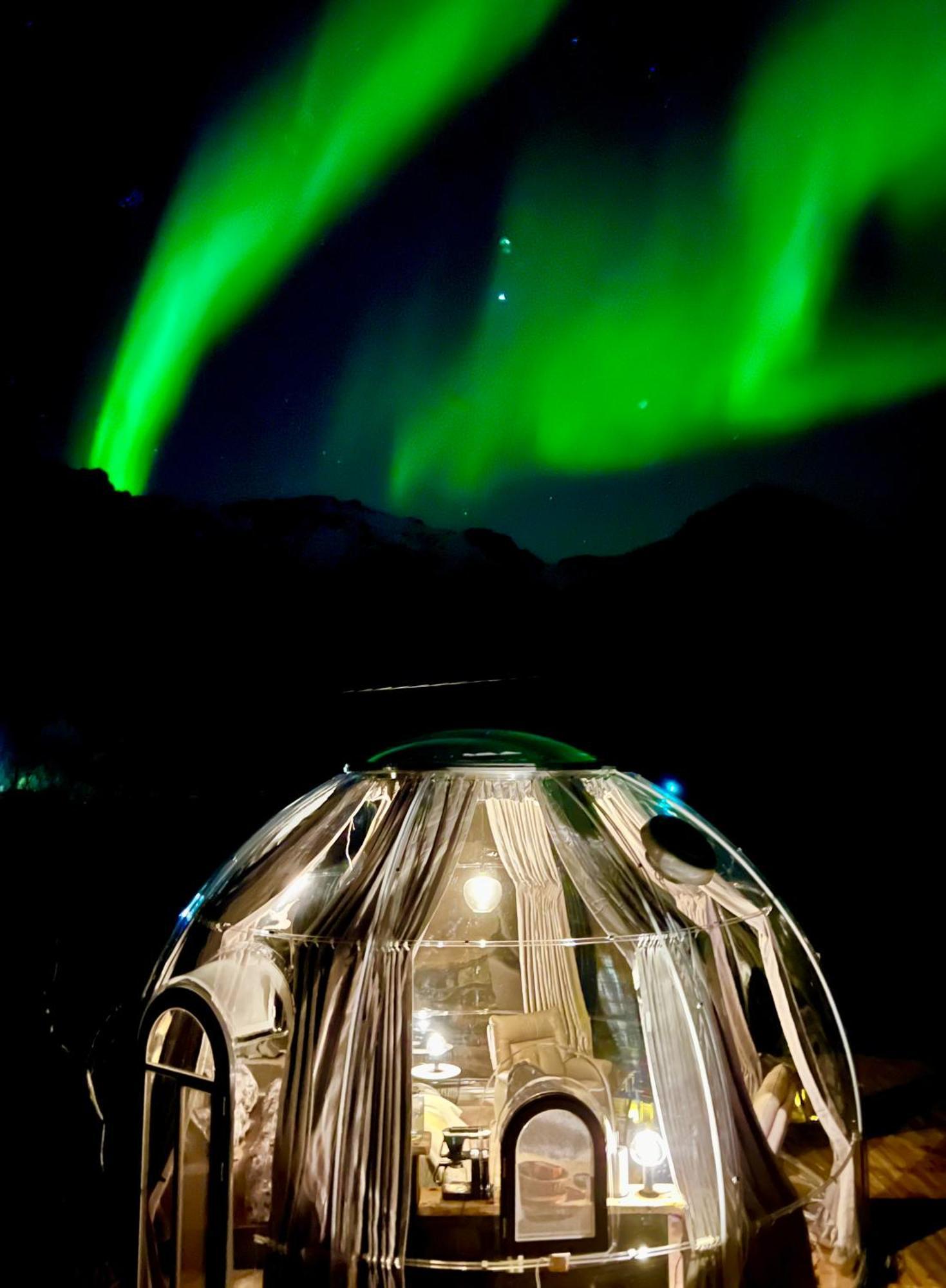 Lofoten Glampingdome Myrland 외부 사진