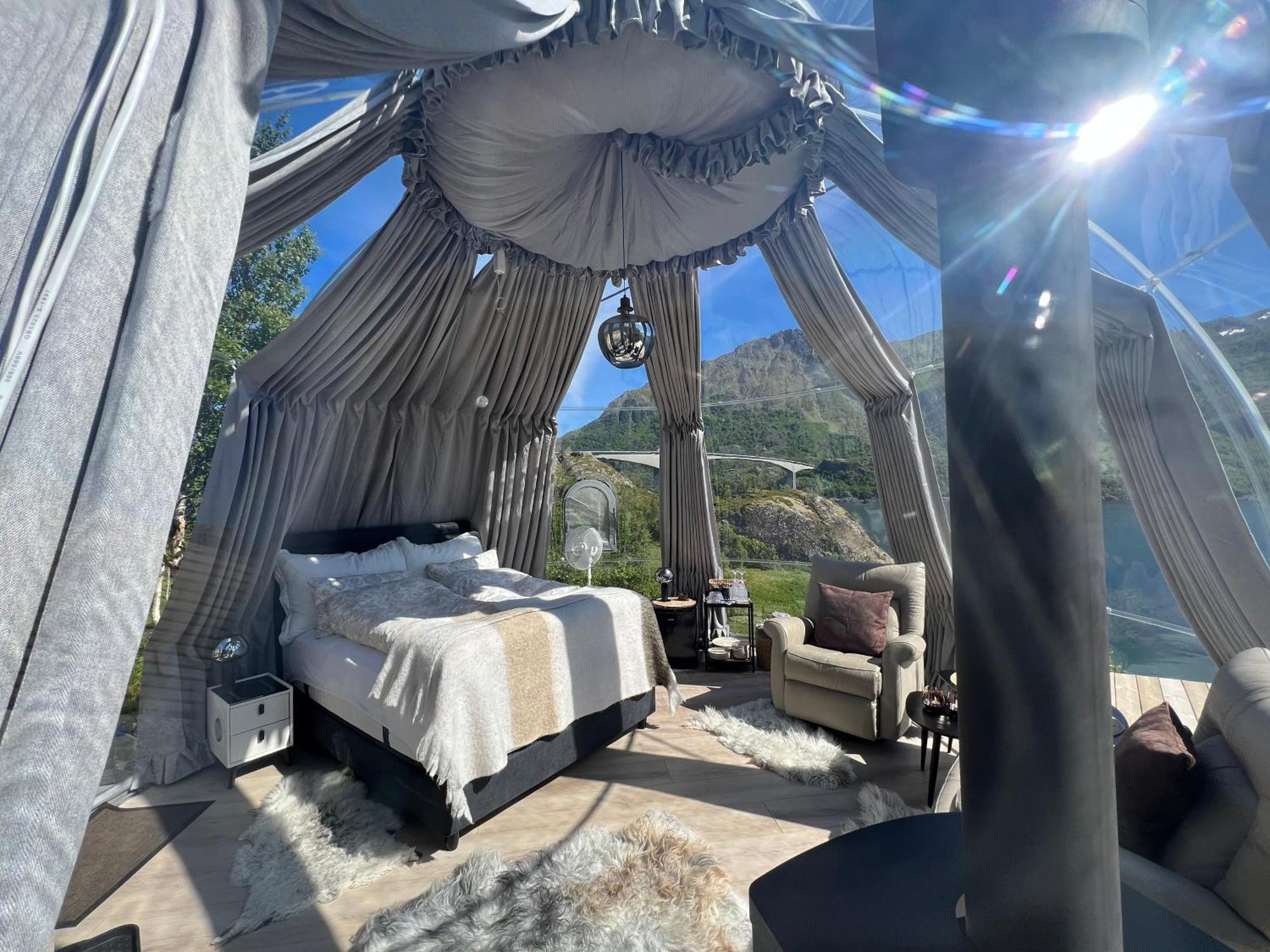 Lofoten Glampingdome Myrland 외부 사진