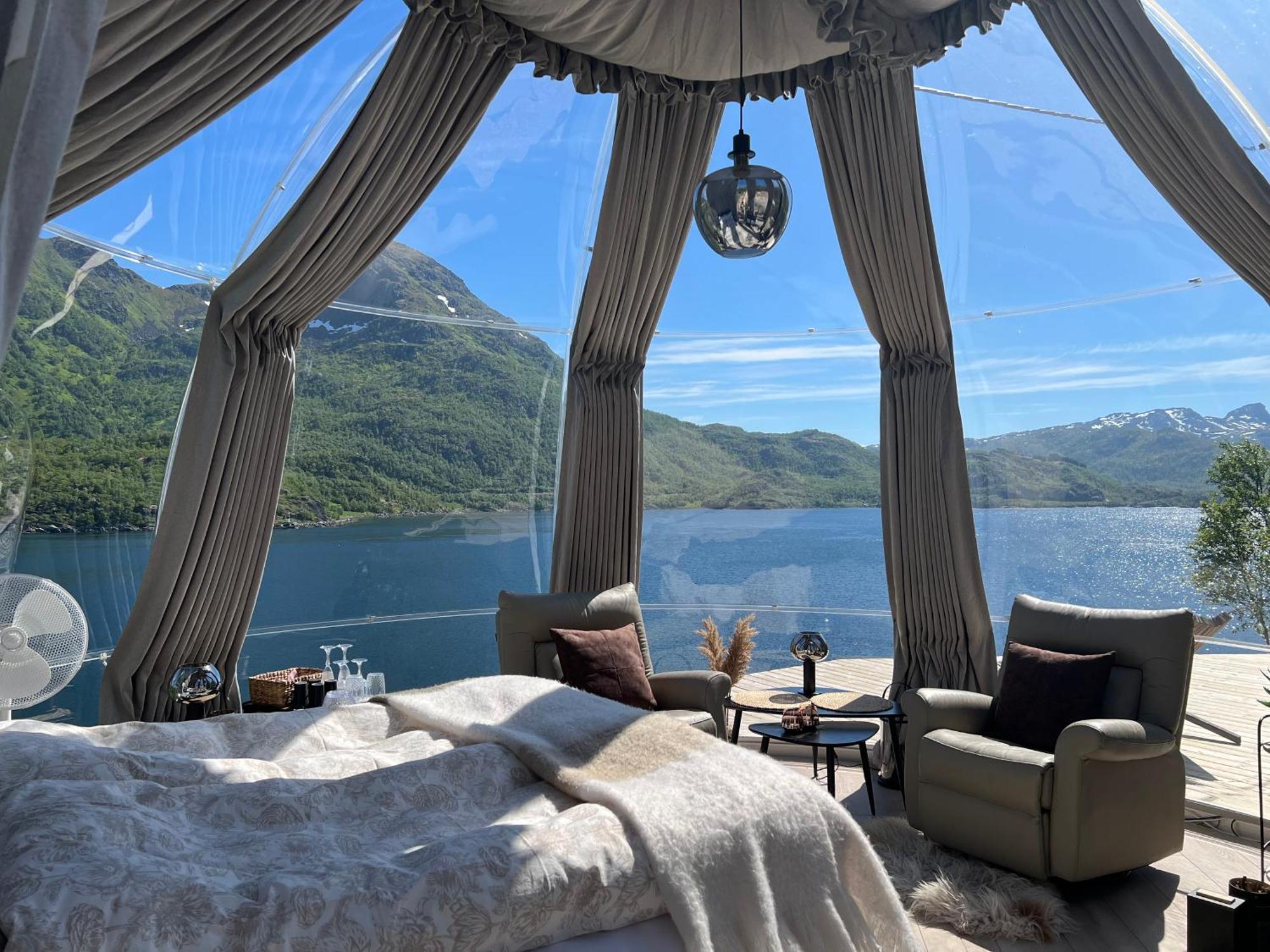 Lofoten Glampingdome Myrland 외부 사진