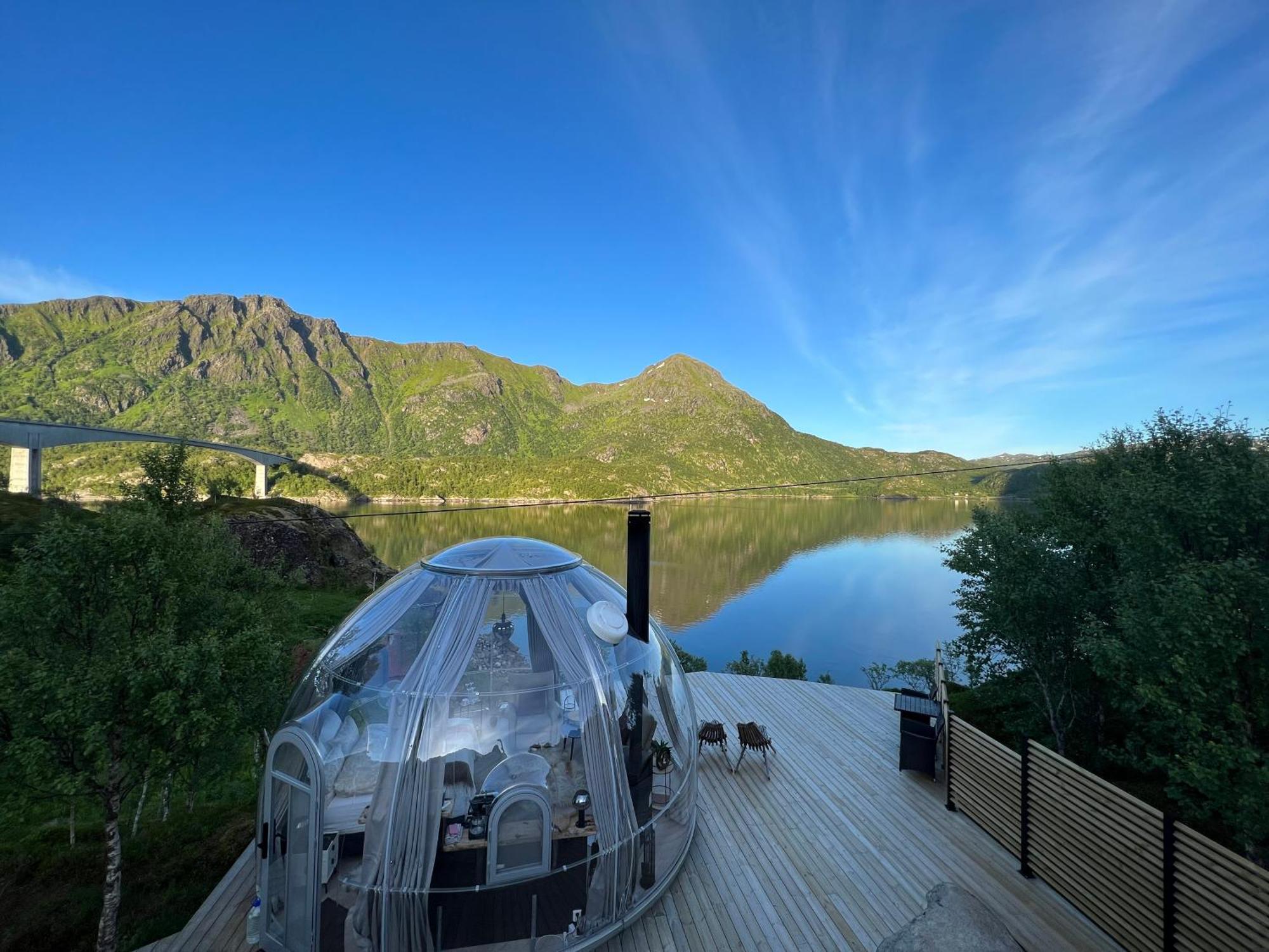 Lofoten Glampingdome Myrland 외부 사진